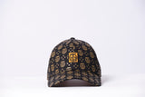 Monogram Orange Accent Baseball Hat