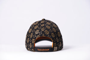 Monogram Orange Accent Baseball Hat